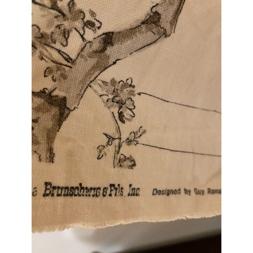 Brunschwig & Fils Festival of Lanterns Chinoiserie Color Beige Fabric - Picture 5 of 6